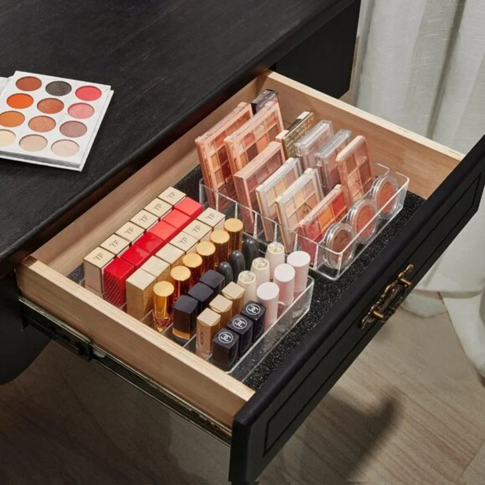 New Makeup Organizer, 7-Section Palette & Lipstick Holder for Vanity & Drawer